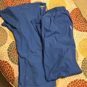 Landau Blue Scrub Set